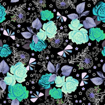 281967-花卉组合图案