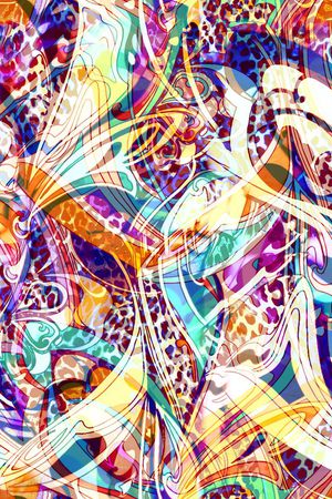 抽象印花华亿平台图片