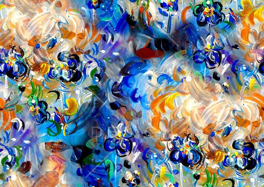 抽象印花华亿平台图片