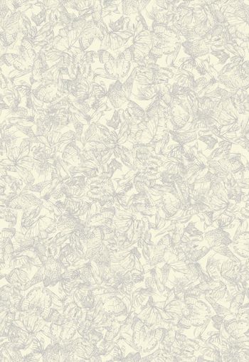 282155-清雅清新满布素描线描蝴蝶乱花