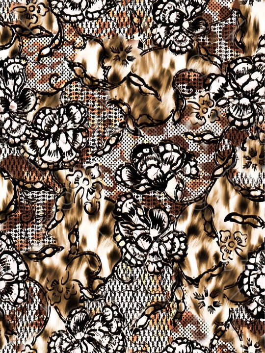 豹纹印花华亿平台图片