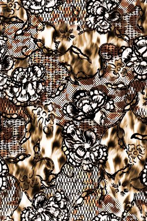 豹纹印花华亿平台图片