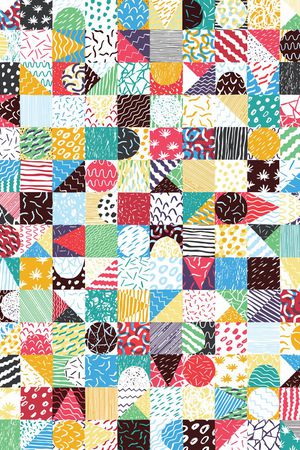 几何印花华亿平台图片