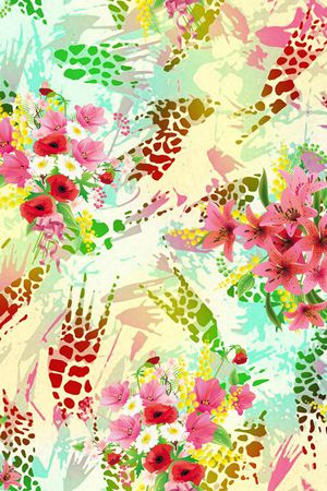 豹纹印花华亿平台图片