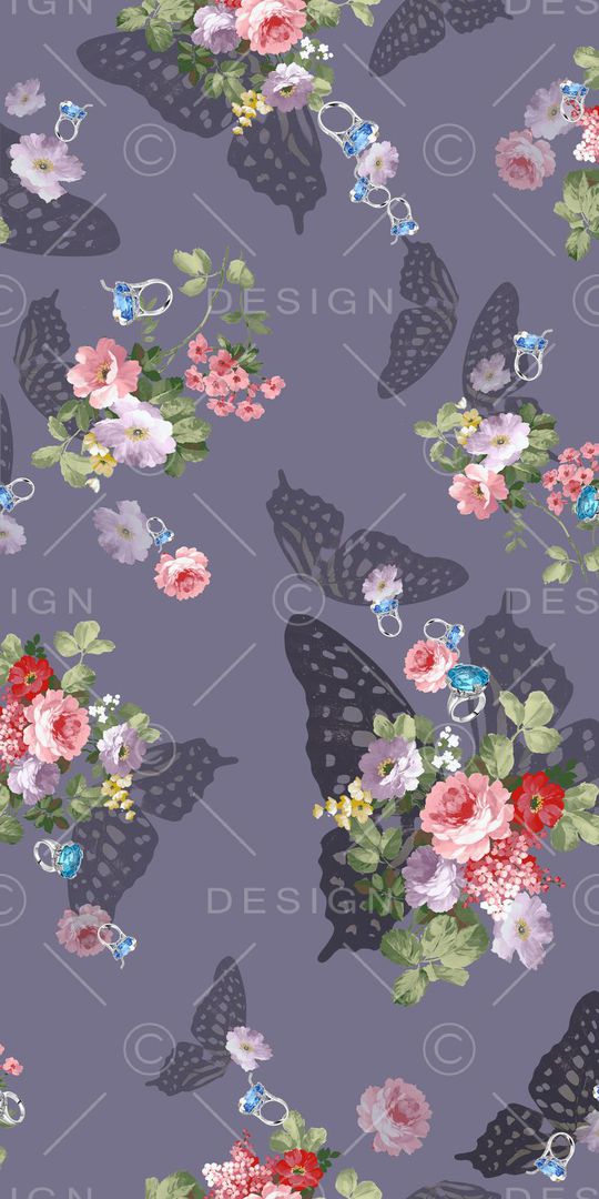 手绘水彩印花华亿平台图片