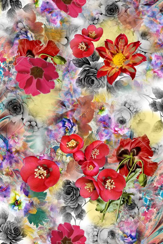 手绘印花华亿平台图片