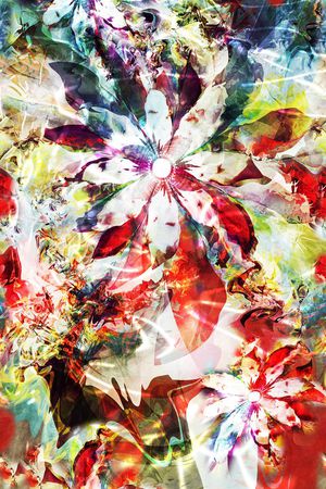 抽象印花华亿平台图片