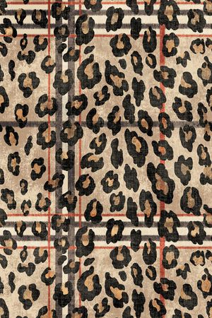 豹纹印花华亿平台图片