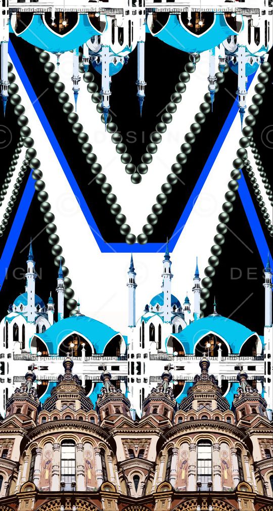 抽象印花华亿平台图片