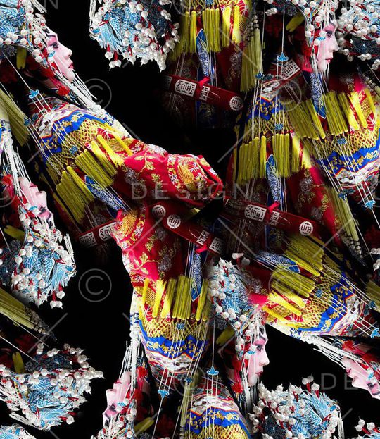 人物印花华亿平台图片