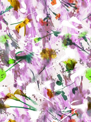 283387-水彩花卉花朵组合