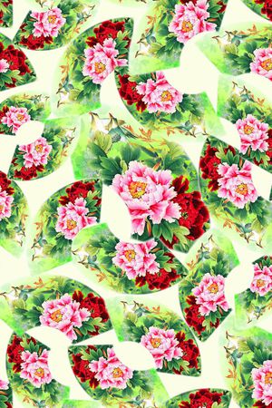 中国风印花华亿平台图片