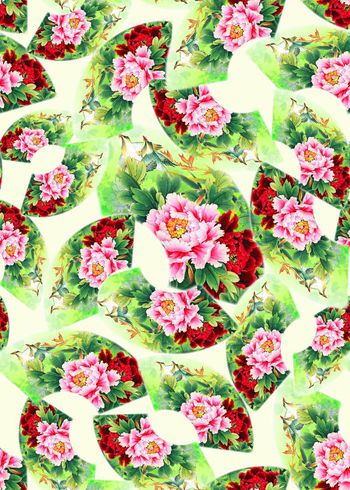 中国风印花华亿平台图片