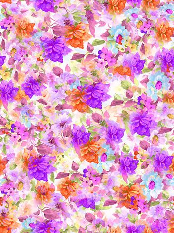 283399-七彩水彩花卉