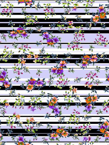 283405-条纹花卉花朵组合