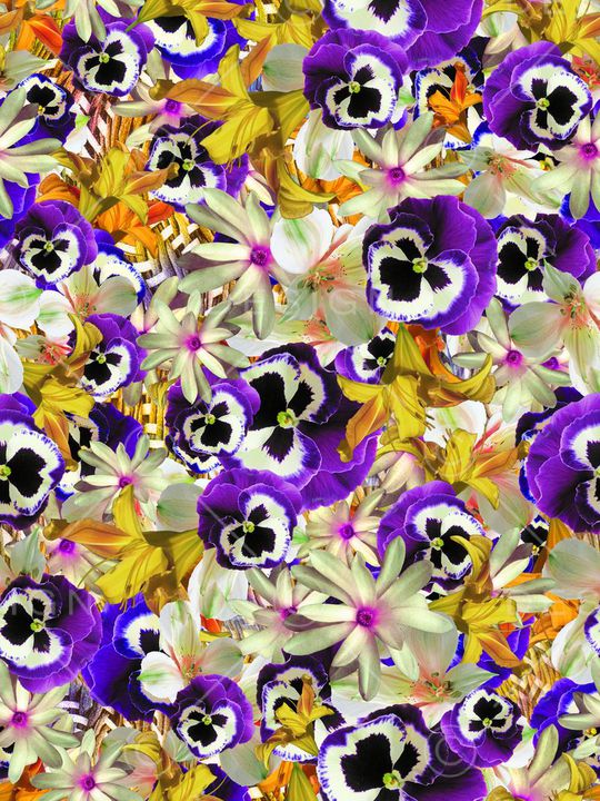 花卉印花华亿平台图片