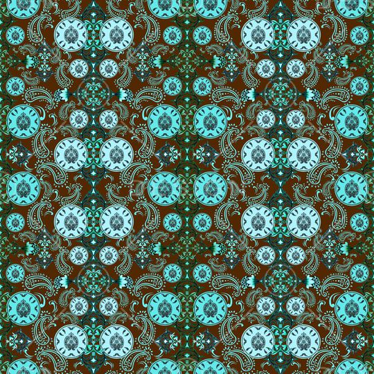 佩斯利涡旋纹印花华亿平台图片