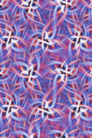 几何线条印花华亿平台图片