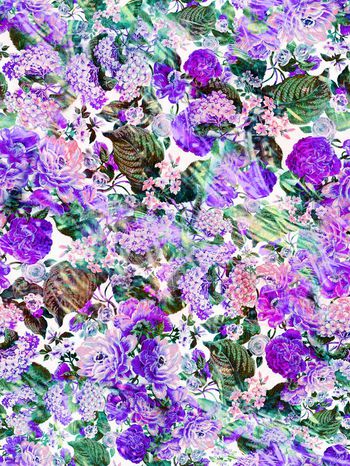 284095-多彩花卉花朵组合