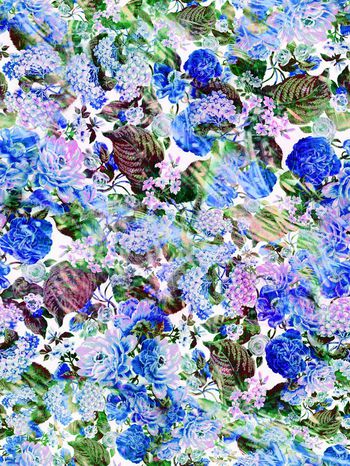 284096-多彩花卉花朵组合