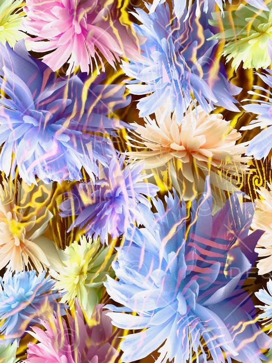 花卉印花华亿平台图片