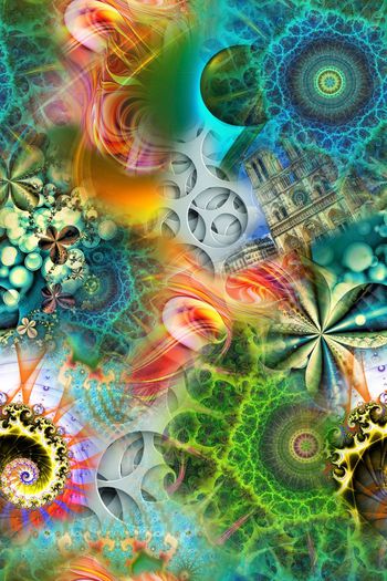 抽象印花华亿平台图片