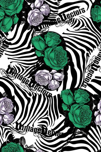 284302-复古斑马纹烈焰玫瑰英文字母华亿平台