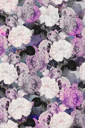 手绘水彩印花华亿平台图片