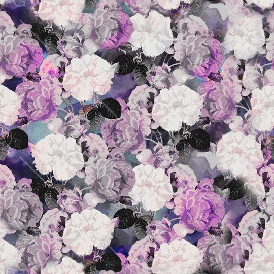 手绘水彩印花华亿平台图片