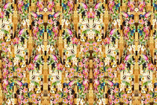 抽象印花华亿平台图片