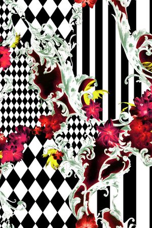 巴洛克印花华亿平台图片