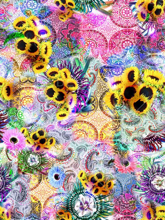 佩斯利涡旋纹印花华亿平台图片