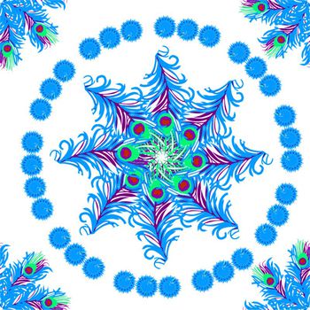 284732-孔雀羽毛炫纹