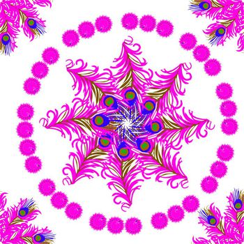 284733-孔雀羽毛炫纹