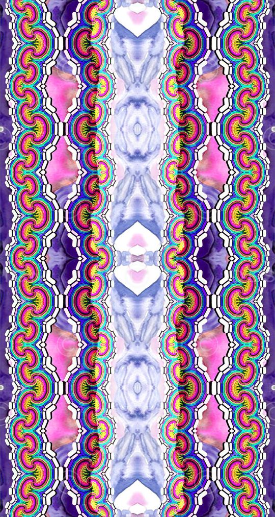 几何线条印花华亿平台图片