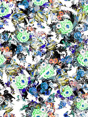 284812-多彩花卉花朵组合