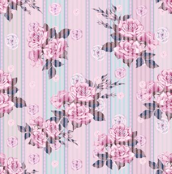 285014-碎粒条纹花卉