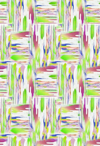 285042-运动彩色绚丽笔触水彩效果印花男装女