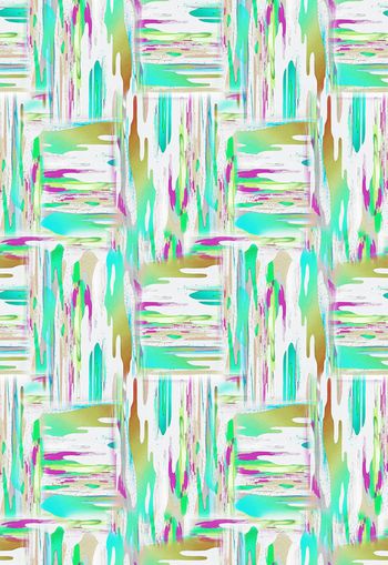 285043-运动彩色绚丽笔触水彩效果印花男装女