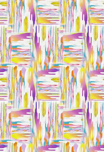 285044-运动彩色绚丽笔触水彩效果印花男装女