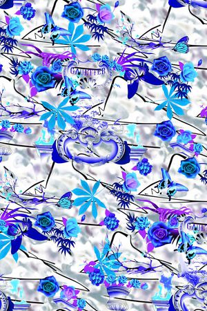 中国风印花华亿平台图片