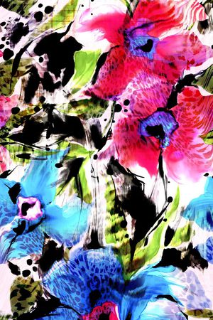 花卉印花华亿平台图片