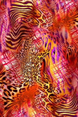 动物纹印花华亿平台图片