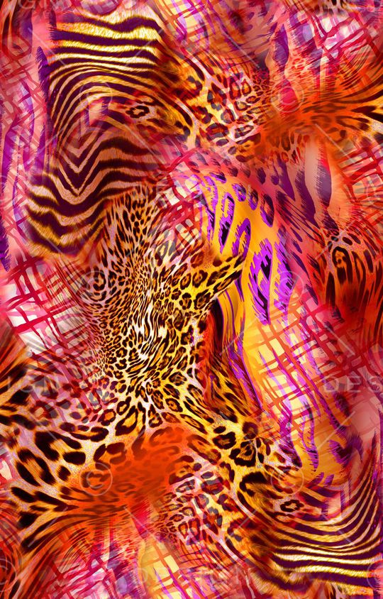 动物纹印花华亿平台图片