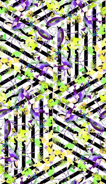 285369-斜纹水彩花卉