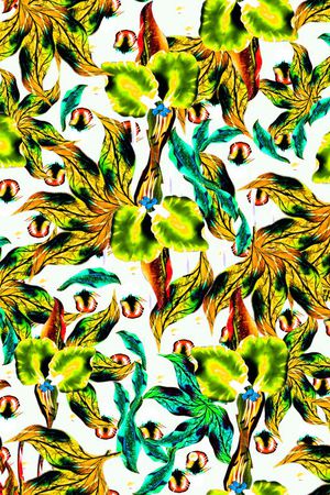 手绘水彩印花华亿平台图片