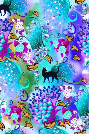 猫印花华亿平台图片