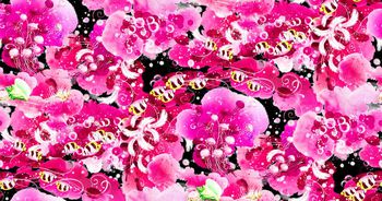 285714-数码 印花 国外 花布 四方连续 