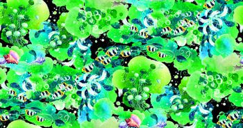 285715-数码 印花 国外 花布 四方连续 