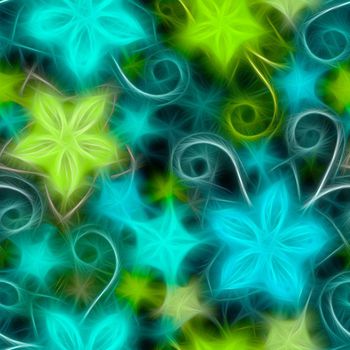 285970-数码 印花 国外 花布 四方连续 